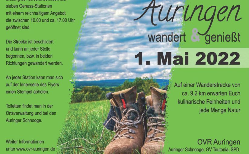 Auringen Wandert am 01.05.